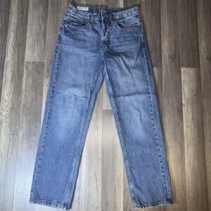 ZARA Men’s 30x30 Blue Straight Leg Jeans 100% Cotton Classic Denim